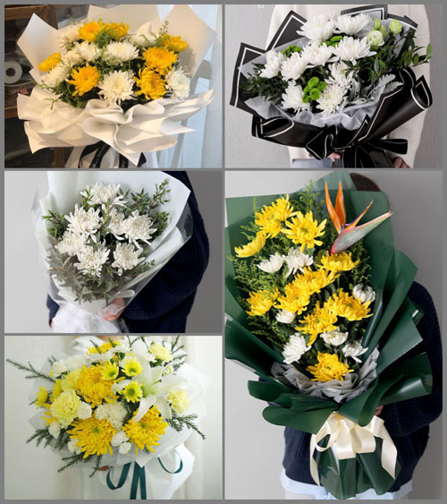 贵州贵阳南明区中南社区服务中心白事花束代送